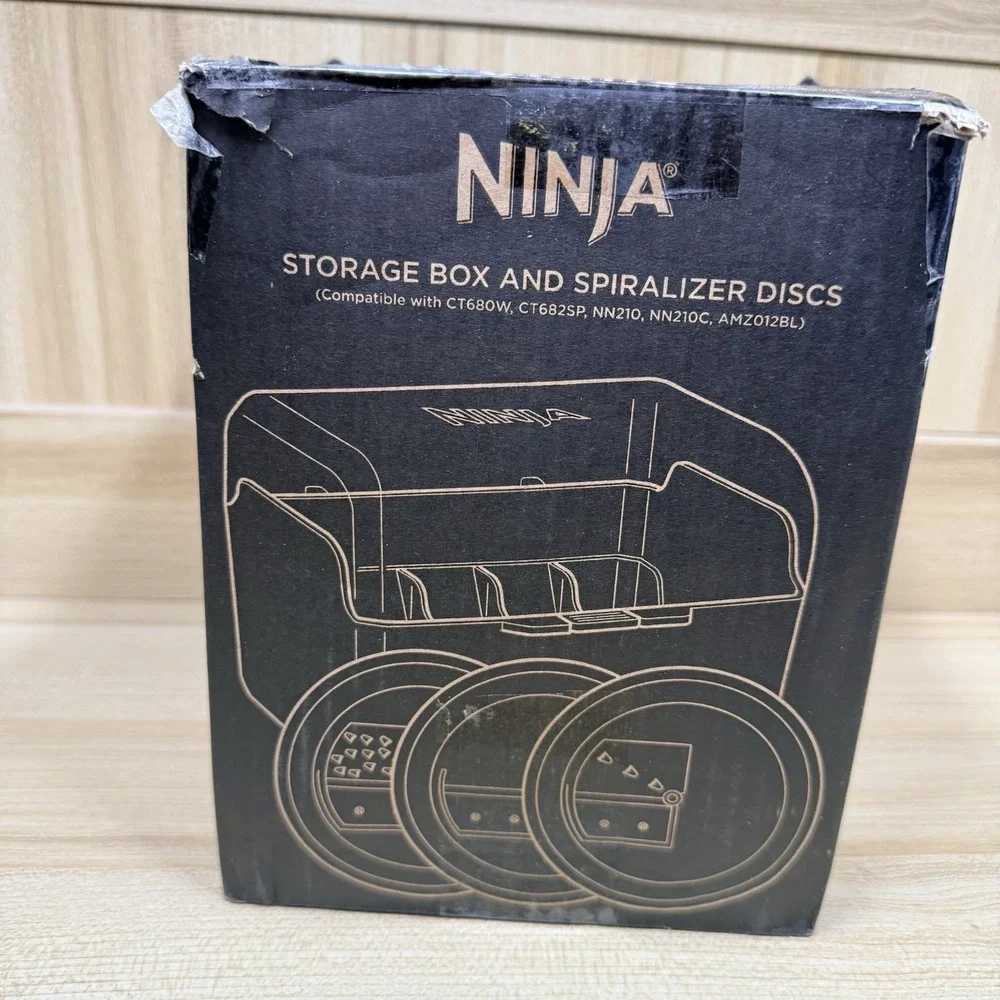 Ninja Processor‎ Storage Box & 2 Spiralizer Discs Intelli-Sense CT680W